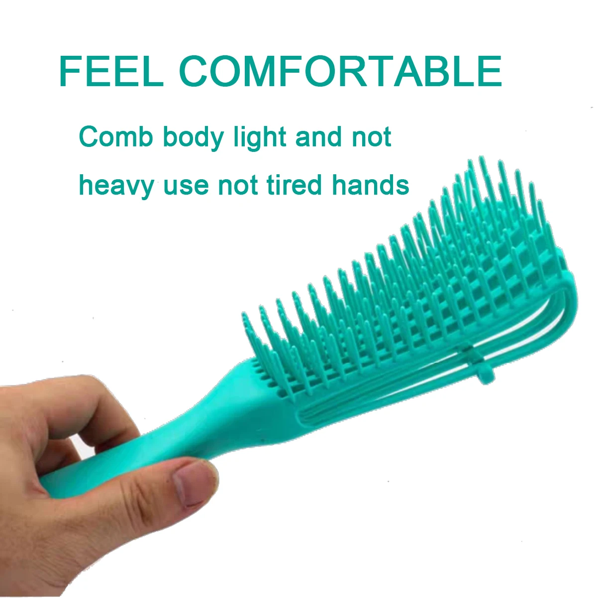 8 Rows Octopus Hair Brush Comb Salon Anti-Static Scalp Massage Vent Flexible Hair Brush