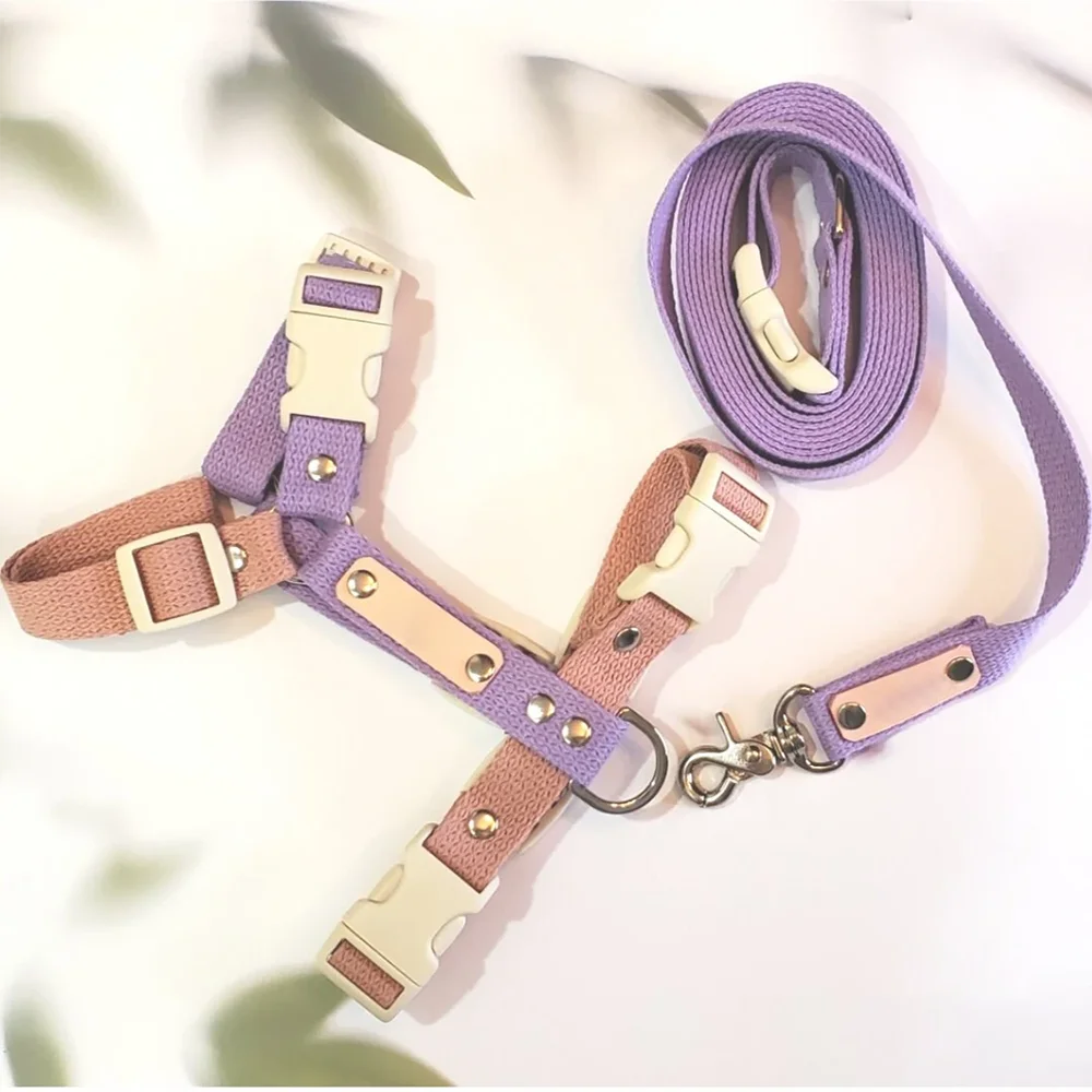 Manufacturer Custom Hemp Dog Harness Soft and Hypoallergenic Dog Leash Easy To Wear Take Off Dog Vest