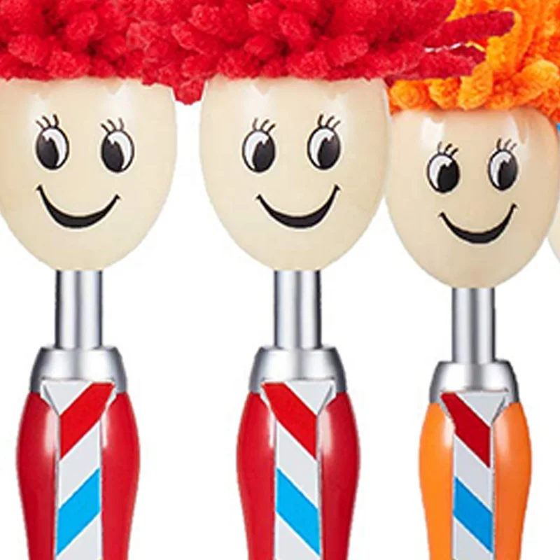 Cute cartoon character mr mop top ball point pen, mop topper pens with touch stylus pen