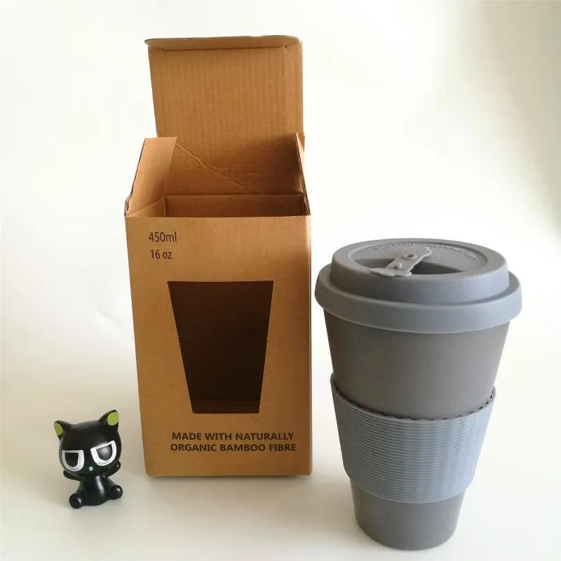 Biodegradable wheat straw Fiber Coffee Cup with Lid