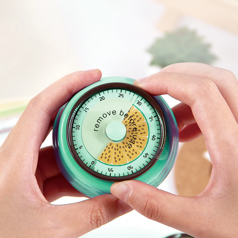 Механический таймер из нержавеющей стали, таймер для кухни, холодильника, духовки с магнитным обратным отсчетом, таймер