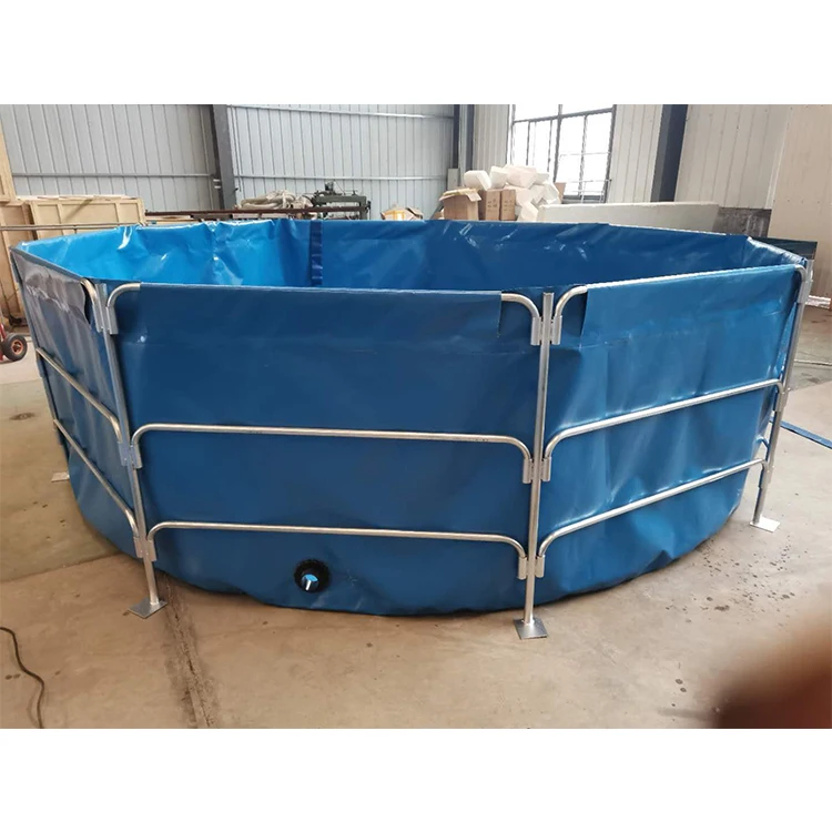 Outdoor 1000 liter transparent stainless steel frame water storage tank price manufacture