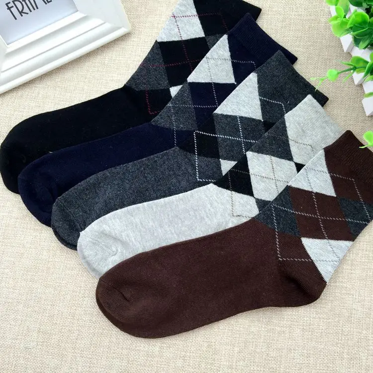 High Quality Colorful Custom logo Dress Business Men Socks Plain Black Cotton Socks