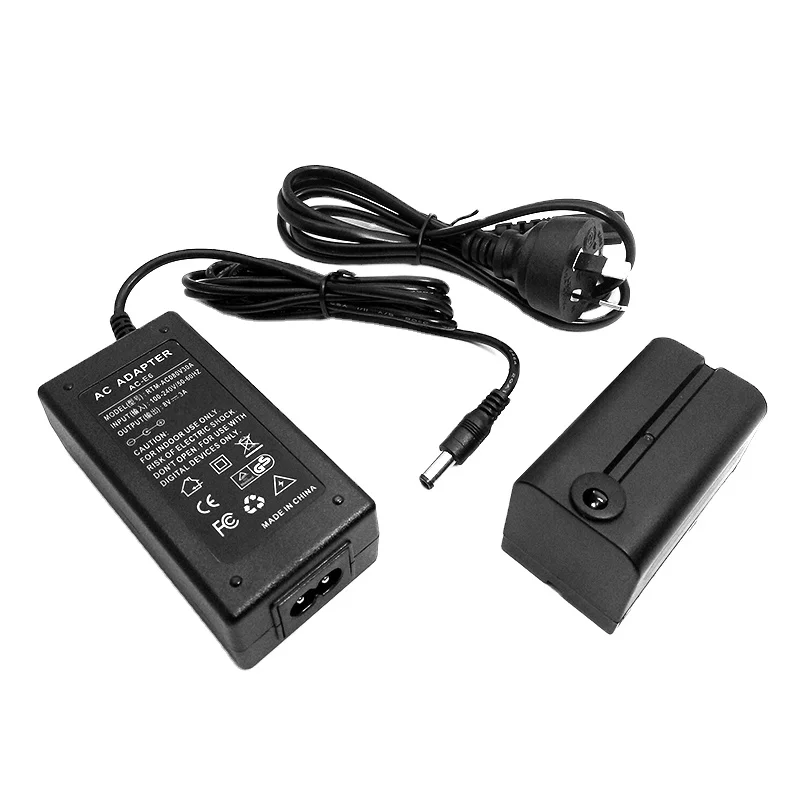 NP-F970 F550 NP-F750 аккумуляторной батареей плюс 8V 3A адаптер питания переменного тока для освещения во время фотосъемок NanGuan Neewer Andoer Светодиодная лампа для видеосъемки YongNuo Viltrox