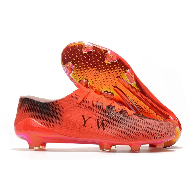 New Arrivals Non-Slip Breathable Stud Training Competition Genuine Kids Age 14 Soccer Shoes Size 41