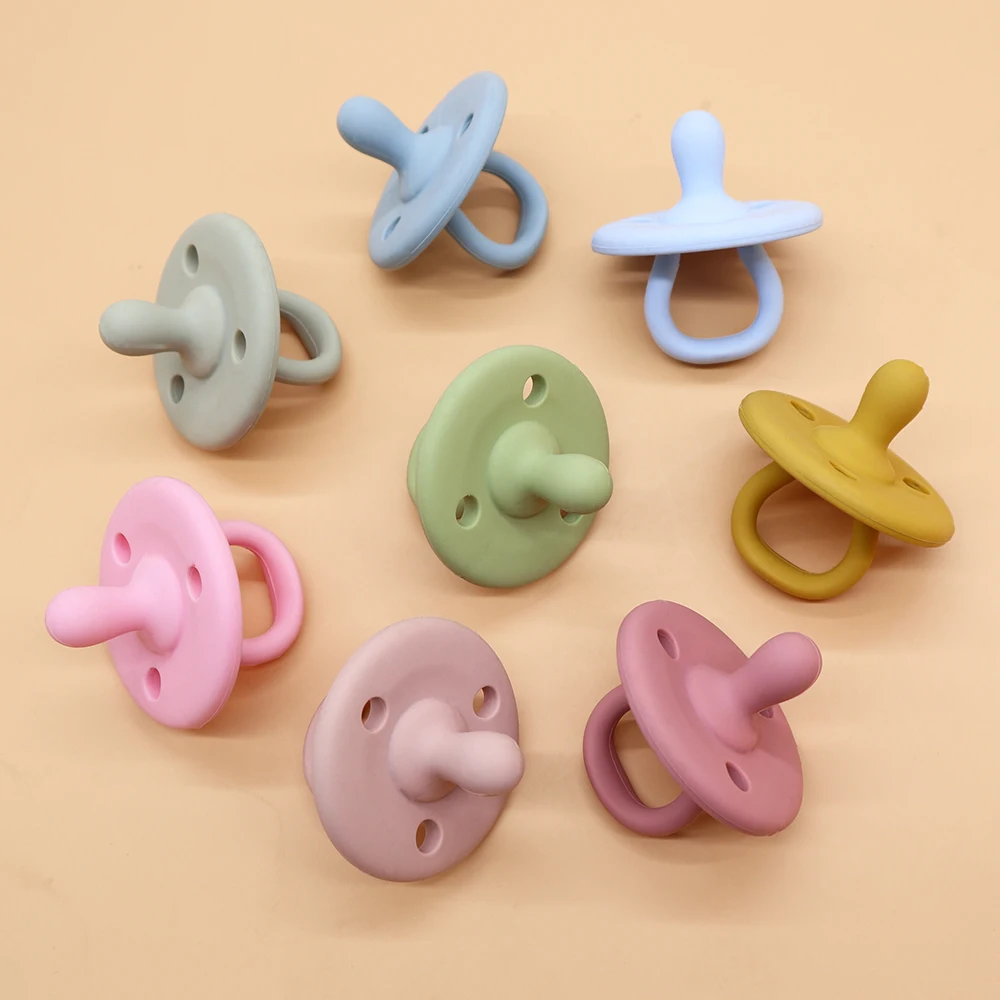 Manufacture Bulk Food Grade Soft Customized Silicone Baby Feeding Pacifier