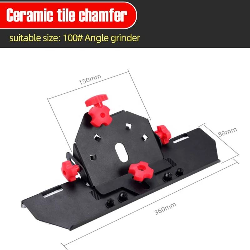 Metal Tiling 45 Degree Angle Cutting Tool Universal Ceramic Tile Cutter Seat Chamfer for Angle Grinder