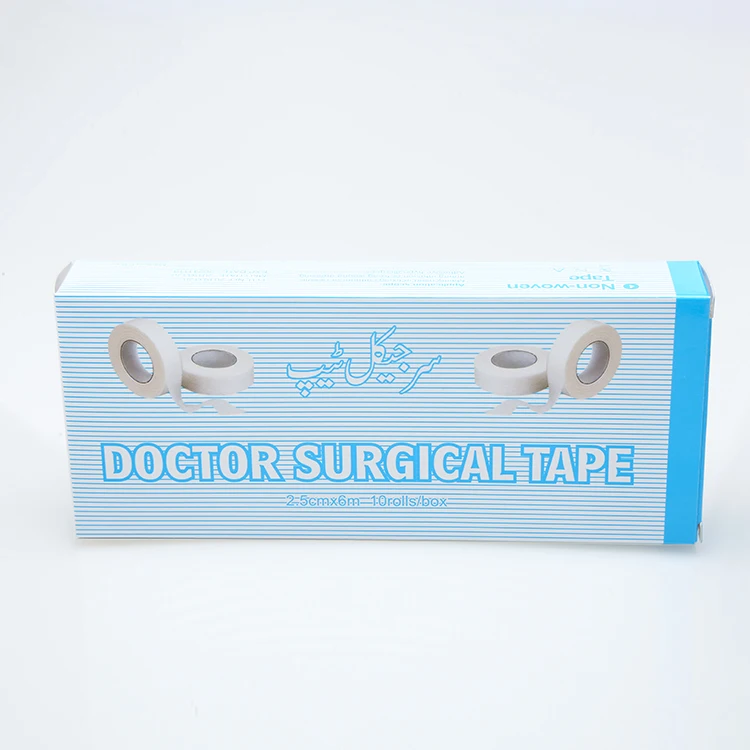 Non-woven paper medical tape for wound care anti-allergenic does not leave glue