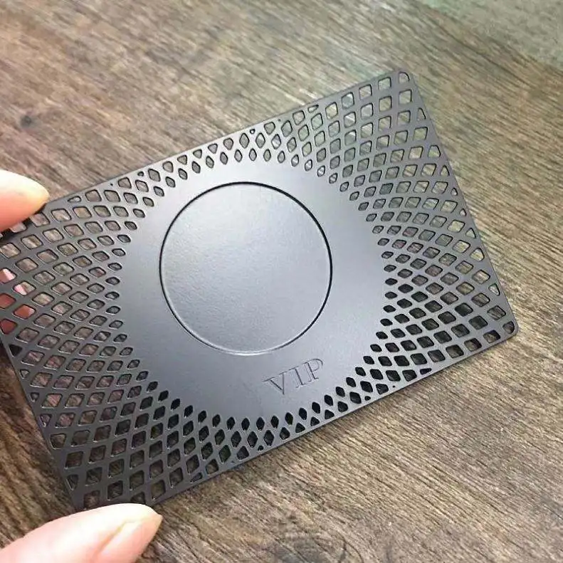 Customize 13.56MHz NFC Stainless Steel Metal Card RFID Business Name Card NFC Metal Smart Card