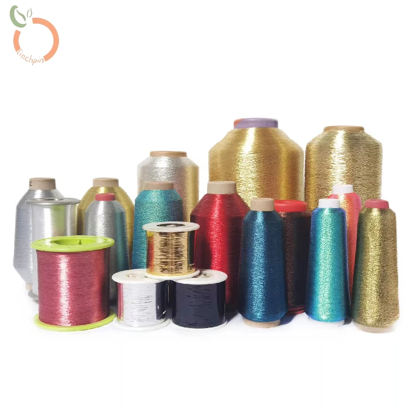 French embroidery gold and metallic yarn bright embroidery thread accessories