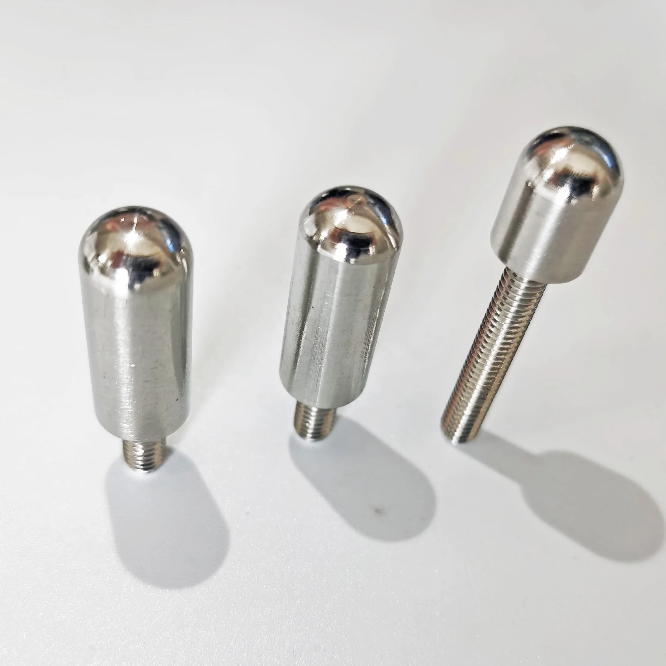 Custom CNC Turned Fastener Non-standard Typical Shape Round Head Screw