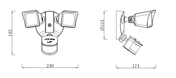 PIR Outdoor Motion Sensor Light Security LED Flood Light