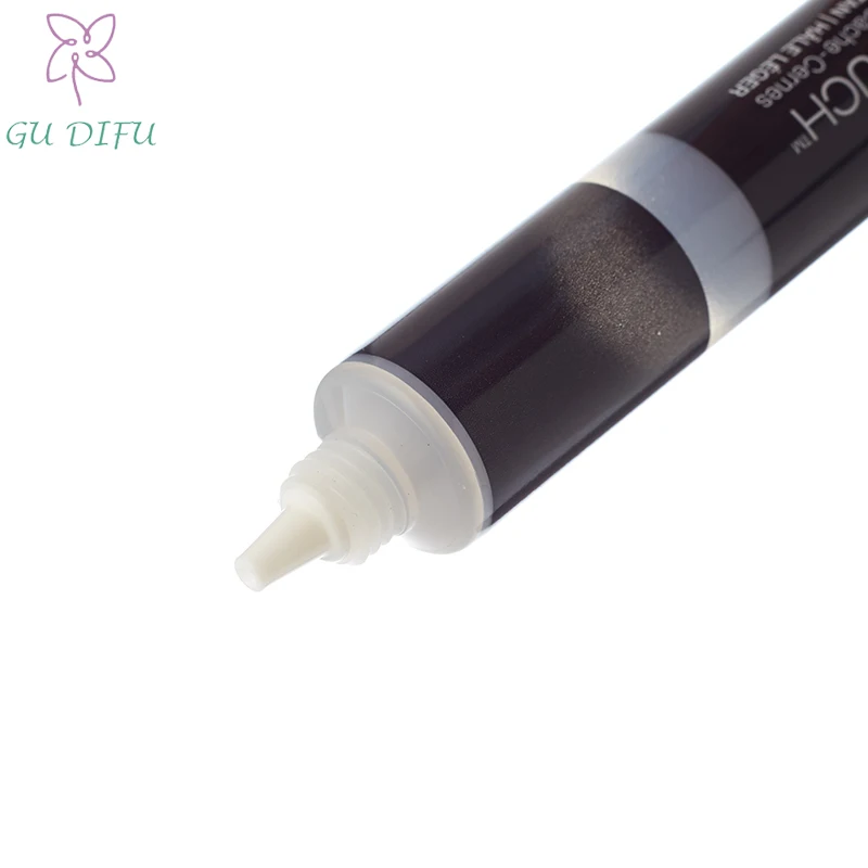 White Black Custom Printed Cosmetic Tube Extrudable Aluminum Plastic Tube Eye Cream Massage Tube Packaging With Tip