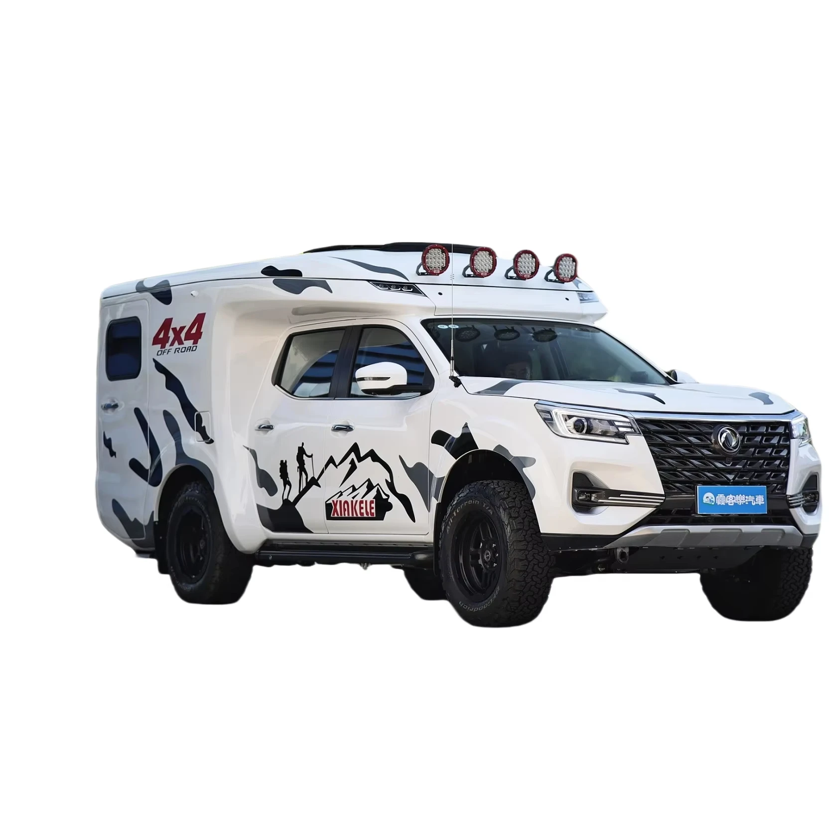 Custom outdoor hiking camping folding hard shell fiberglass roof tent mountain tiger Fishing version model car
