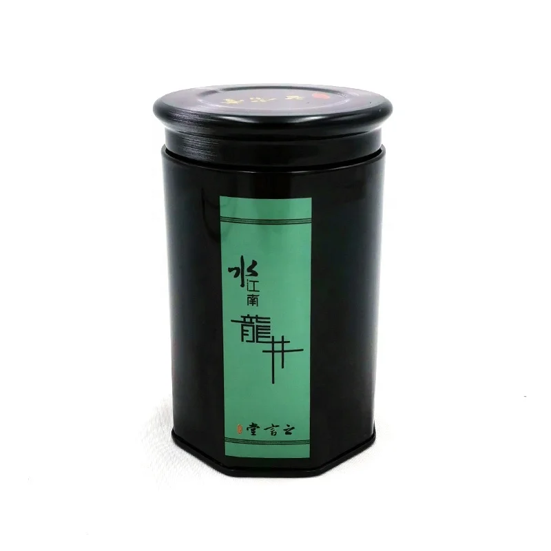 Герметичная металлическая банка для чая с крышкой винтовой жестяная маття 30 г