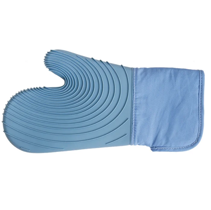 
Factory outlet 2 pcs New color silicone and cotton Professional Kitchen Tools Kitchen Accessories Silicone Oven Mitt set 