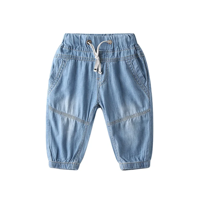 
2020 hot sale kids girl short jeans low waist fashion thin jeans wholesale kids clothes 