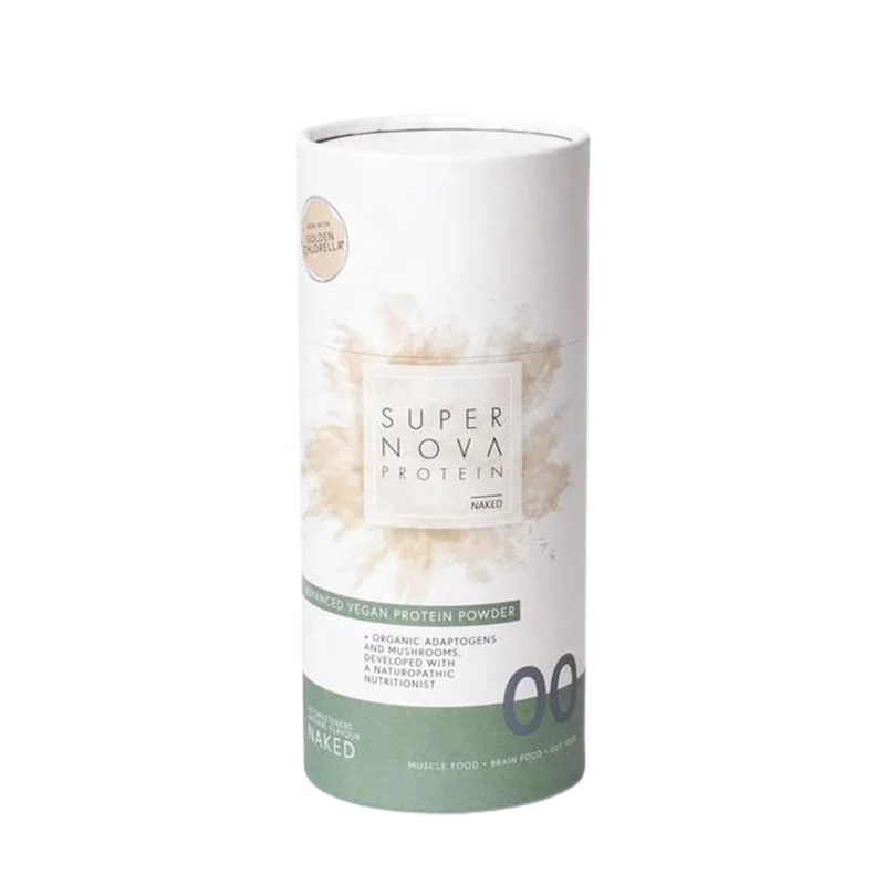 customized size printed logo round rigid gift box cardboard kraft paper tube packaging for cosmetics