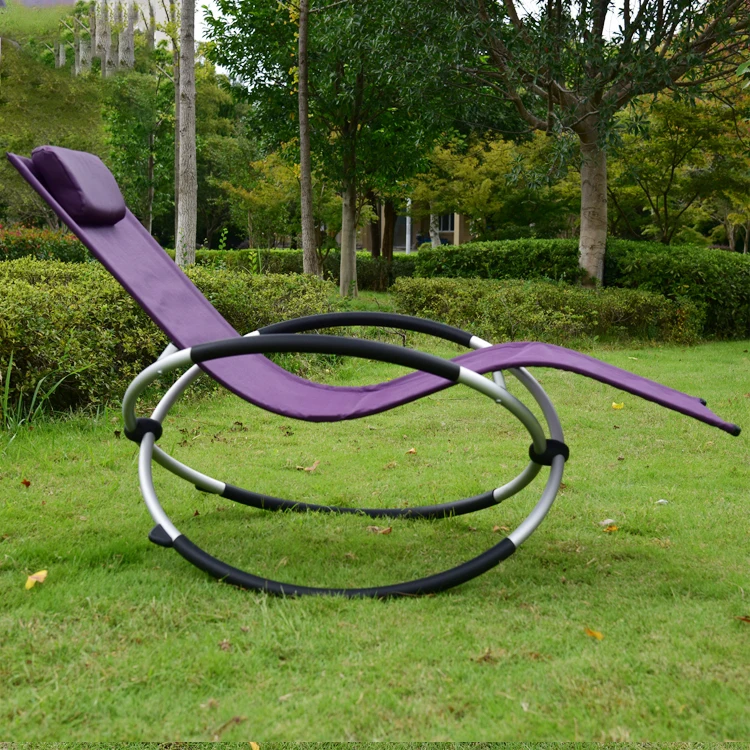 Hot Selling Modern Sun Bed Lounger KD Structure Tesliene With Steel Frame Beach Sun Loungers For Pool Side