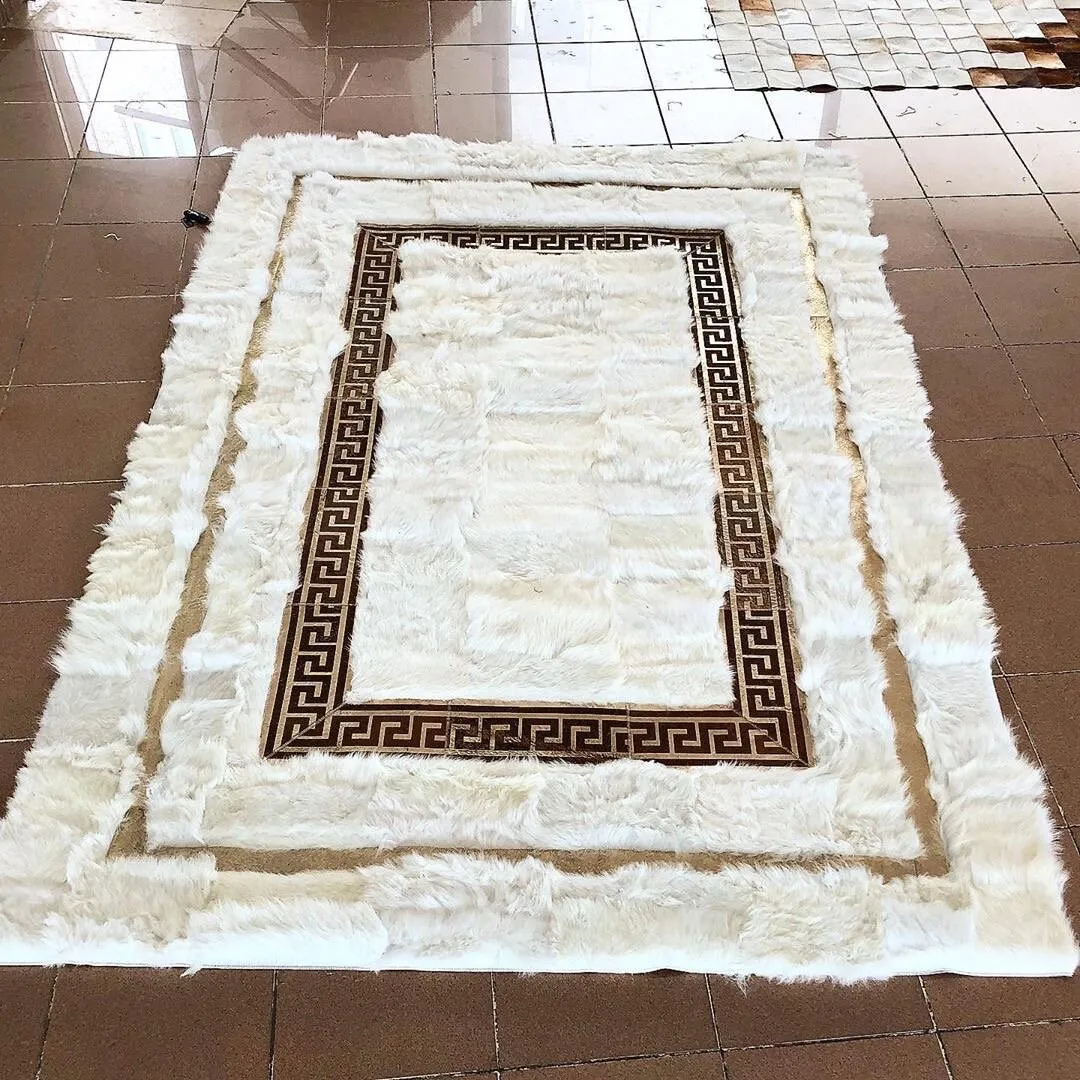 Sheepskin Rug Rabbit Rugs Natural Leather Sheep Wool Carpet