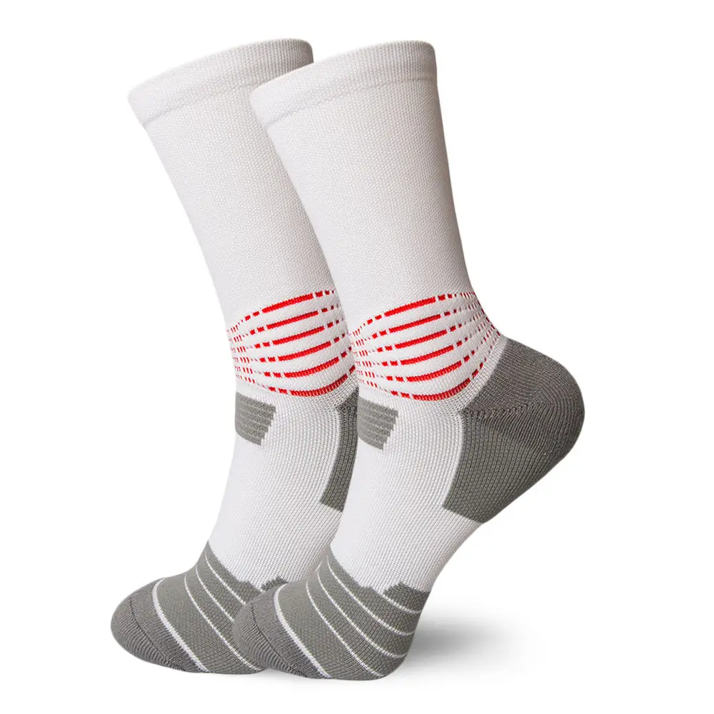 Custom Logo Sports Hot Sell Compression Running Knitted Football Cycling Socks Men