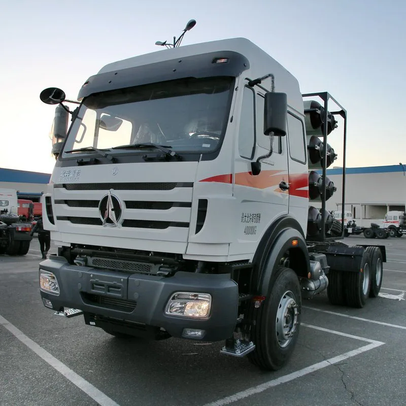 Китай Подержанный грузовик beiben цена CNG LNG 380hp Евро 4 10 колес 6x4 тягач для продажи