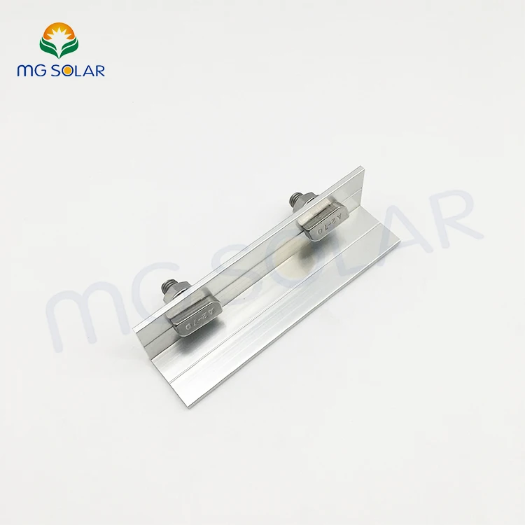 Roof Components for Solar Panel Structure Solar Rail Connecting System Chinese Factory High Quality Aluminum Rail Connector