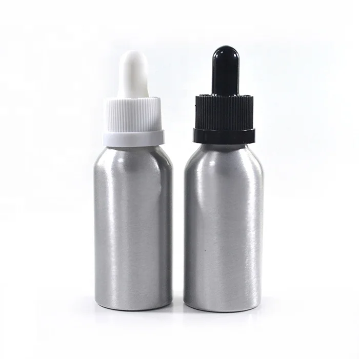 Custom 1ml 20ml 30ml 35ml 60ml 1 oz luxury essential oil sliver cosmetic matte dropper bottle box