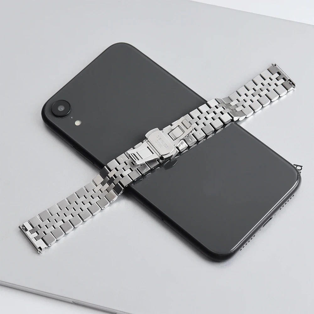 20mm watch straps stainless steel watch band metal watch accessories & parts