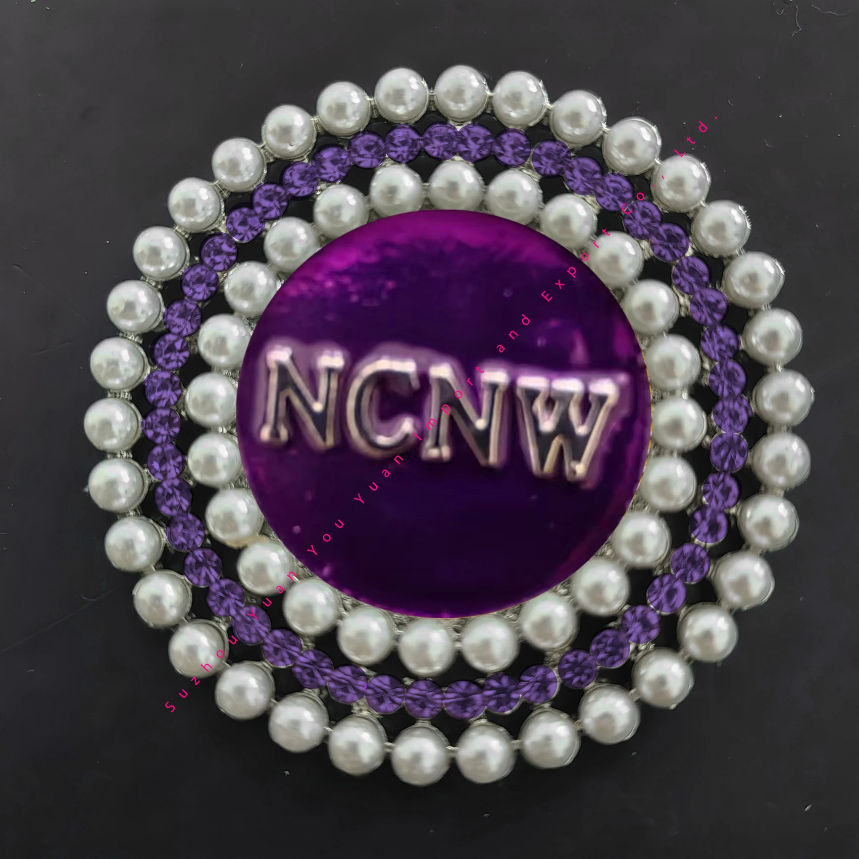 Брошь со стразами из металлического сплава 5 2 см