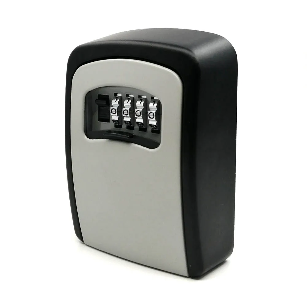 Outdoor Digit Wall Mount Combination Password Lock key safe box Aluminum Alloy  Keys Storage Box