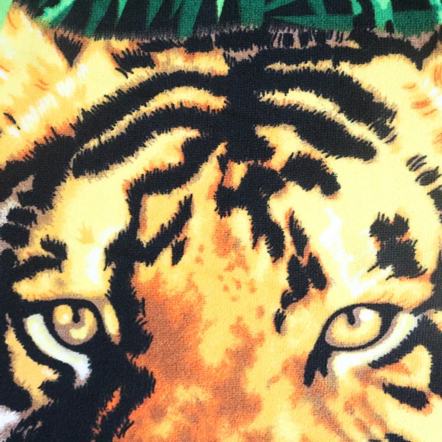 Cheap Custom Adults Luxury Polyester Sublimation Printed large towel bath towel 600gsm