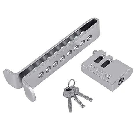 9 Holes Brake Pedal Lock Clutch Lock Anti-theft Device Security Car Auto Stainless Steel