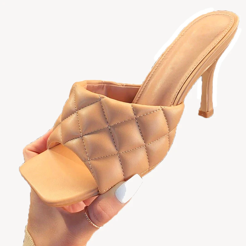 Summer Sandals Candy Color High Heels Point Toes Womens Party Fashion Slippers Nightclub Pumps Shoes For Ladies