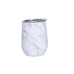 Ready To Ship 12oz Double Wall Stainless Steel Marble Wine Tumbler
