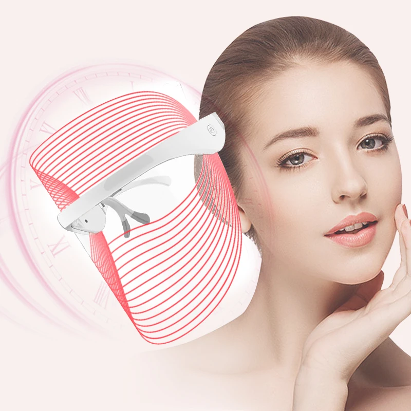 3 Color Colorful Anti Droplets Beauty Light PDT Shield Facial Masks Therapy Photon Mascara de LED facial mask