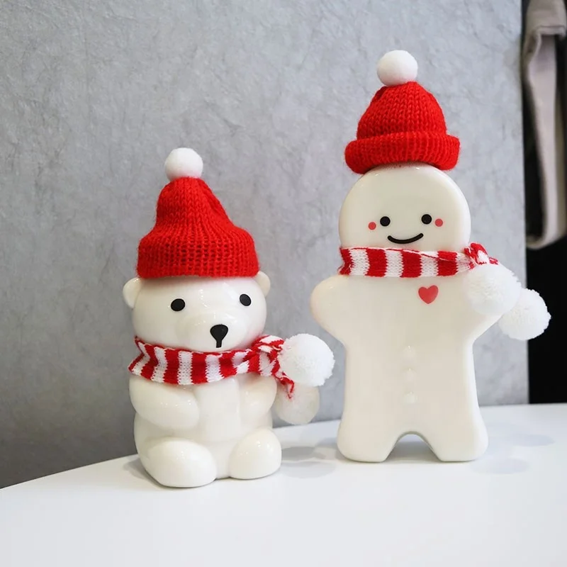 PET Bottle With Lid 500ml Ginger Bread Man Shaped Bottle for Beverage Juice