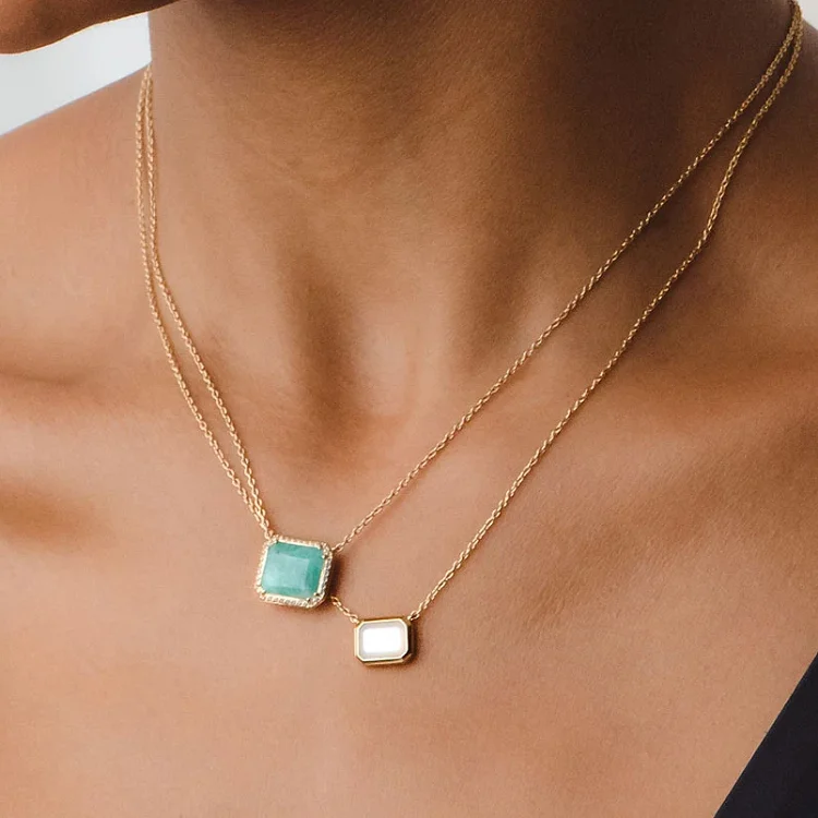 Gorgeous natural healing gemstone jewelry 925 sterling silver lapis lazuli onyx amazonite gem stone necklace