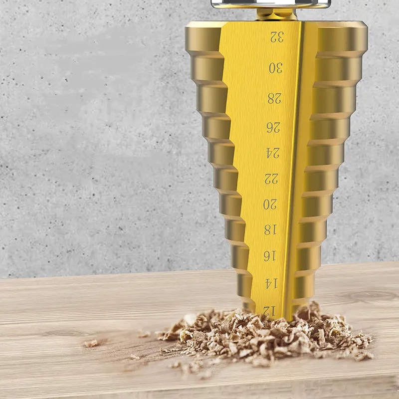 Step Drill Bit 4-32 High Speed Steel M35 for metal, wood, stainless steel soft drilling