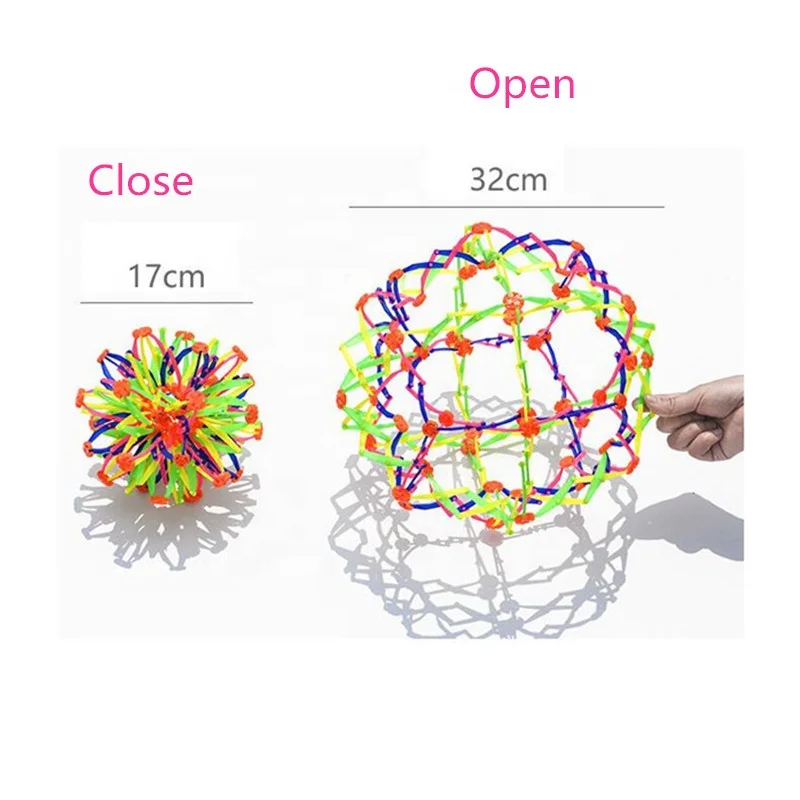 Novelty Expandable Ball open and close plastic ball like a flower