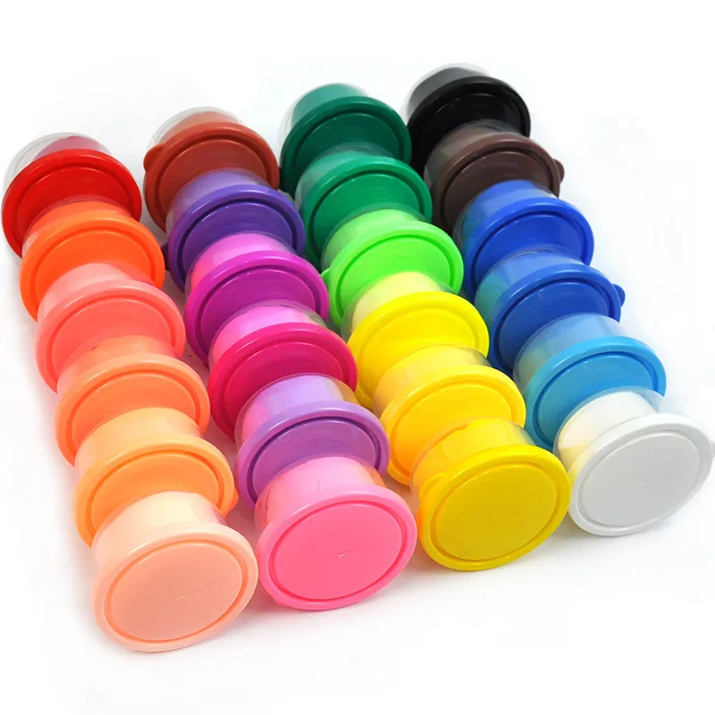 Космическая глина, сверхлегкая глина, 24 цвета, 36 цветов, портативный подарочный набор, пластилин, игрушка