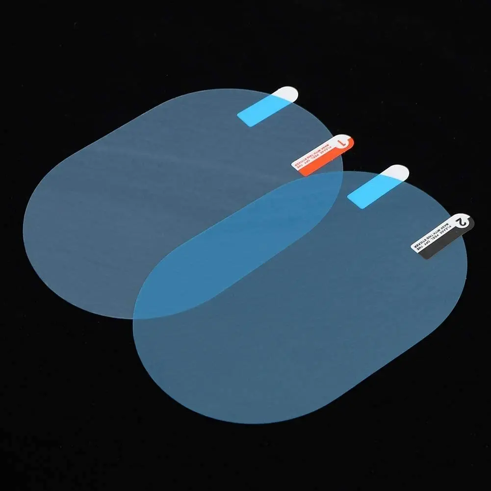 2 pcs car stickers rainproof film for car rearview mirror anti fog car rear view mirror rain film clear sight in rainy days