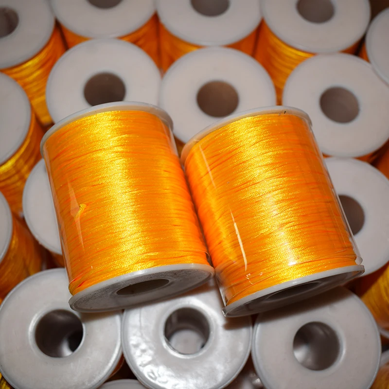 1.5mm Polyester Rattail Cord Satin Wire Stock DIY Jewelry Findings 100% Polyester round Shape for Shoes Garments Bags