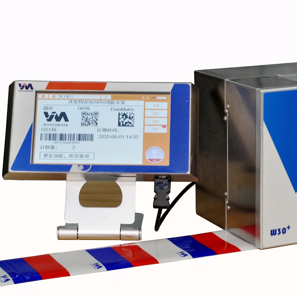 Hot Sale Intermittent Continuous Smartdate W30+ TTO Coder/TTO Date Printer for Flow Packing Machine