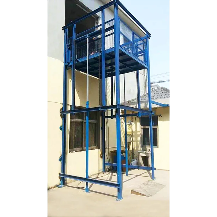 NIULI China Cherry Picker Elevator Ladder Lift Guide Rail Chain Hydraulic car lifter Platform Lift Stair elevadores de carga