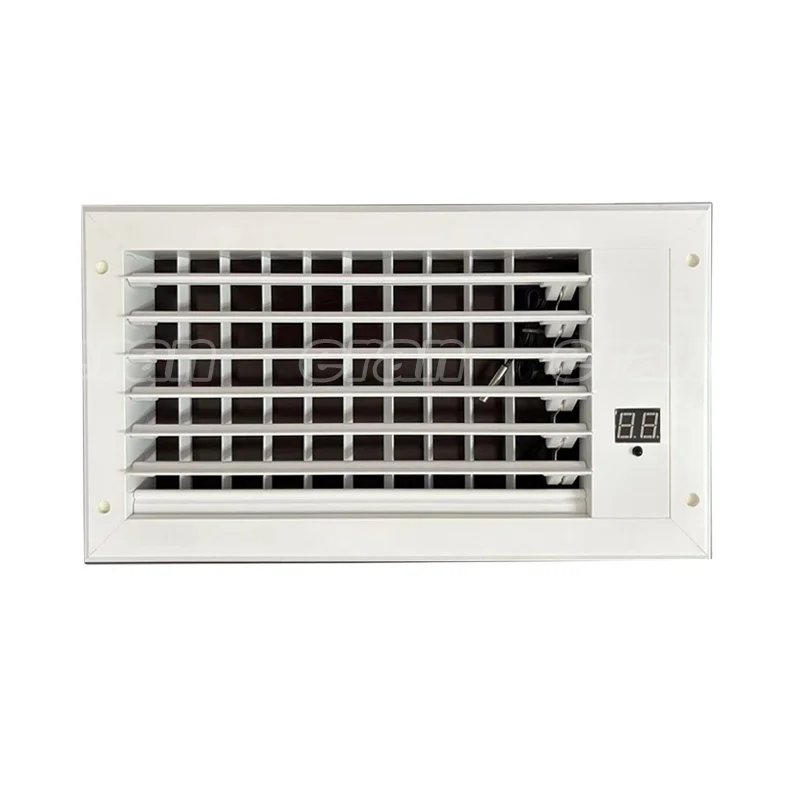 Intelligent temperature control air grille vent Air Grille With Motorized Dampers