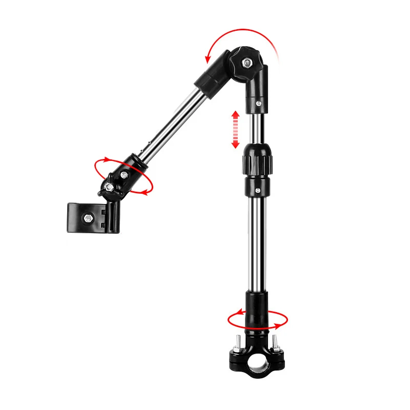 Foldable Electric Bicycle Umbrella Auxiliary Bracket Sunshade Bracket for Stroller Convenient Fixing for Outdoor Activity