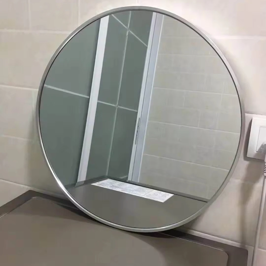 Factory Direct Supply Modern Large Circle  Decorative Make-up Cosmetic  Mirror For Bathroom Wall