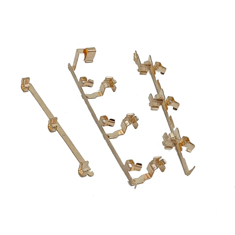 High precision sheet metal fabrication custom brass metal stamping parts terminals electrical connectors