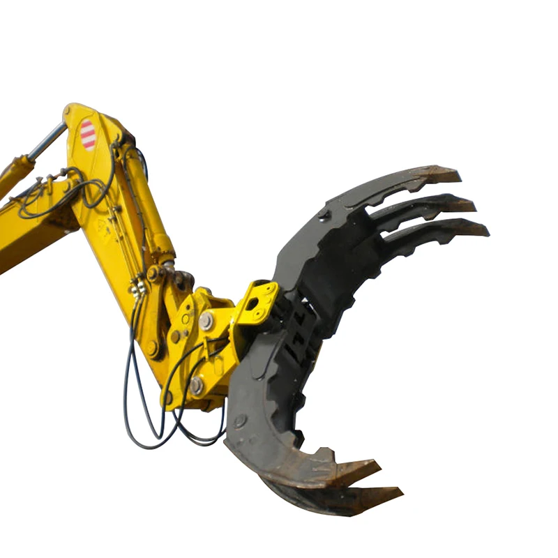 
Bucket excavator loader timber grapple with hydraulic rotator 